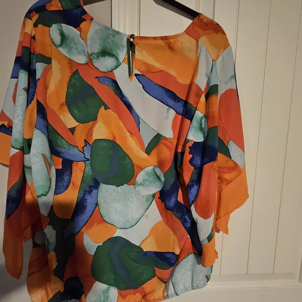New York & Company Multicolor Abstract Apparel - Picture 7 of 12